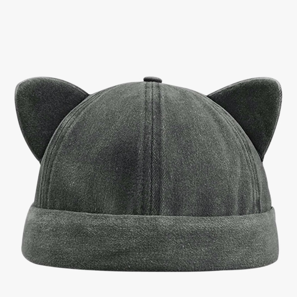 Gray Cat Ear Hat , One Size( Adjustable) - image 1